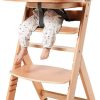 Mealtime littlehelper | Grow-With-Me 3-In-1 Adjustable Height Eco Wooden High Chair With 5 Point Harness | Tray & Insert Option | Natural | 6M - 10 Years