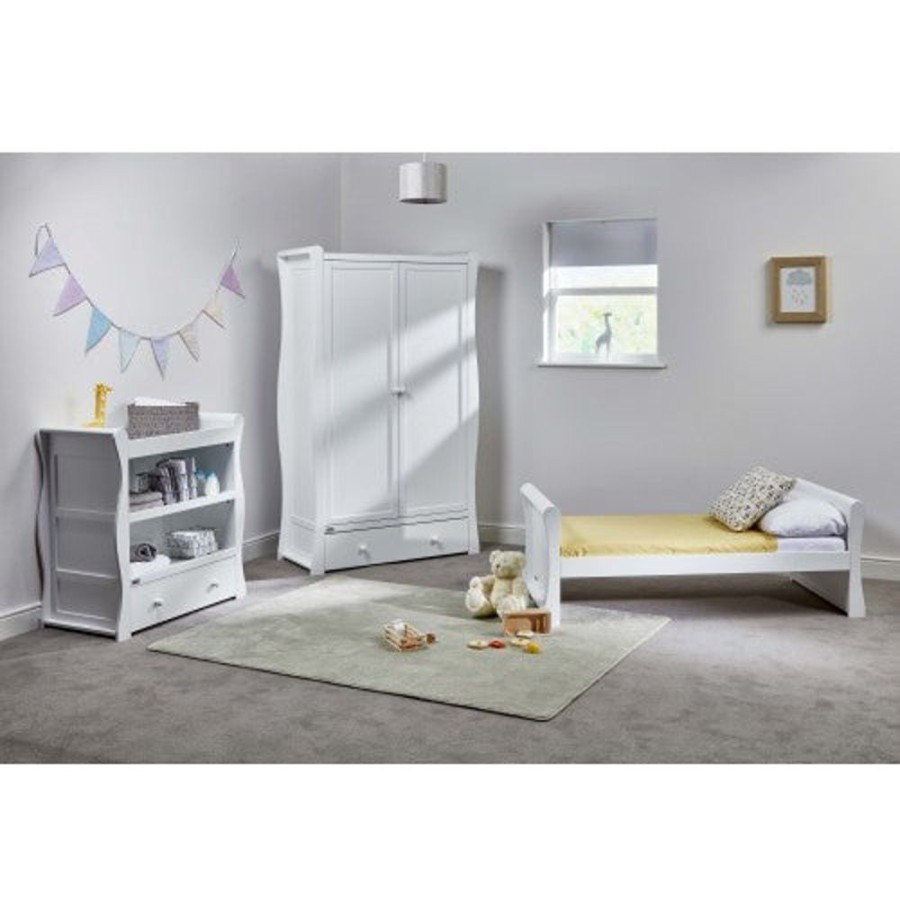 Baby & Nursery littlehelper Nursery Furniture Sets | Willow Wooden Toddler Room Set | Pearl White